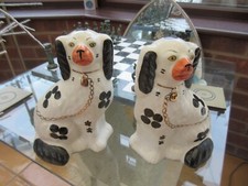 Pair of Arthur Wood 1920s Spaniel Staffordshire Dogs item 4558 No. 5 4558