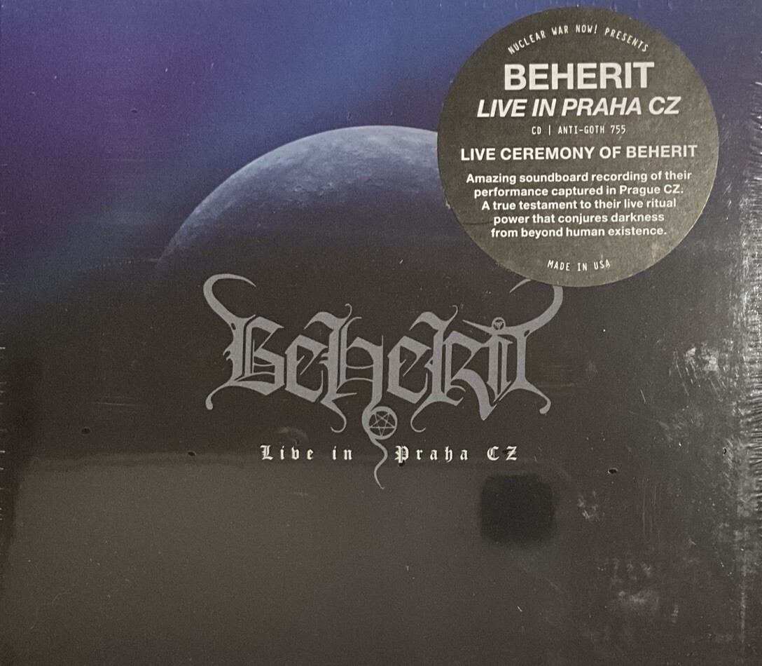 Beherit - Live In Praha CZ CD 2025 Nuclear War Now! – ANTI-GOTH