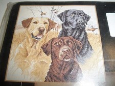 NEW GREAT HUNTING DOGS Counted Cross Stitch Kit by Dimensions 12" x 12"