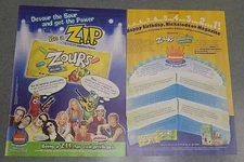 Zours Candy Nickelodeon Magazine 10th Print Ad 2003 16x11  Great To Frame 