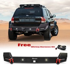 Steel Rear Bumper Wlights D-rings Wire For 1999-2004 Jeep Grand Cherokee Wj Steel Rear Bumper Wlights D-rings Wire For 1999-2004 Jeep Grand Cherokee Wj