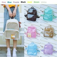 CLEAR Ita Bag Transparent Itabag Pin Display Backpack Cchool Travel Bags Student