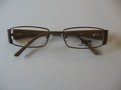 New Tempo Eyeglasses Frames Ctm9002 Brown Ebay