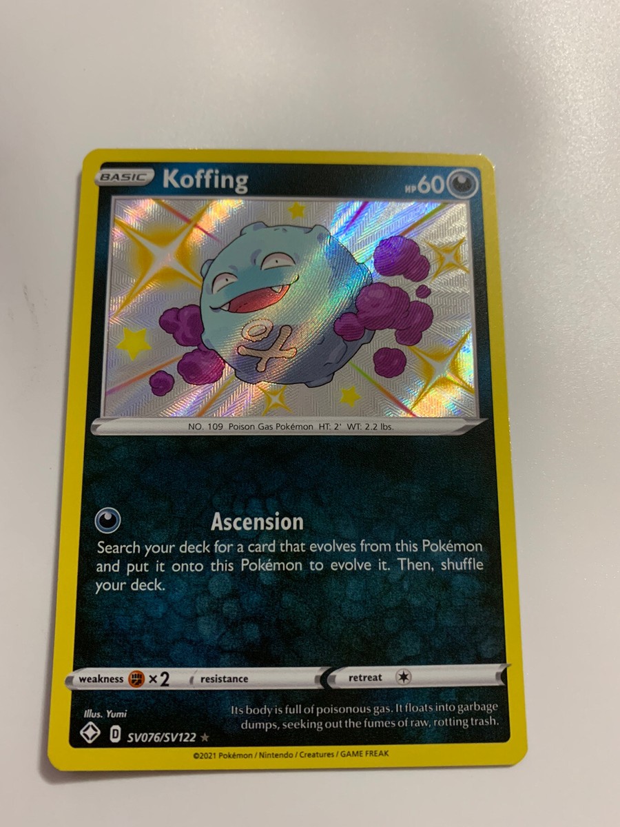 Pokemon Shining Fates Koffing SV076/SV122 Shiny Vault - NM/M