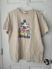 Disney Store Exclusive T-Shirt Men's SZL Mickey Mouse Wrist Watch Made in USA