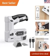 Bielmeier 2-in-1 Electric Staple Gun - Cordless Brad Nailer for DIY & Upholstery
