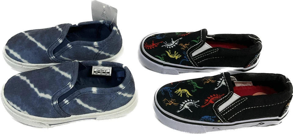 Zapatos Carters And Tommy Bahama Niños Pequeños Talla 7 Multicolor Sin Cordones 2 Pares Foto 3 de 4