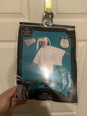 NWOT The Nightmare Before Christmas Zero Ghost Dog Costume Toddler Size 2T 