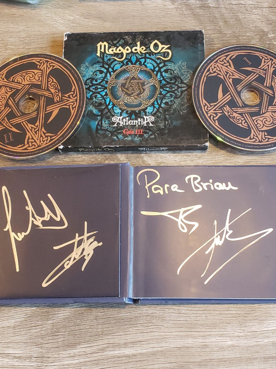Signed Mago De Oz - Atlantia / Gaia III 2CD Digibook Folk Metal | eBay