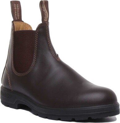 Blundstone 550 Walnuss Brown Unisex Premium Leder IN Brown Größe EU 36-41