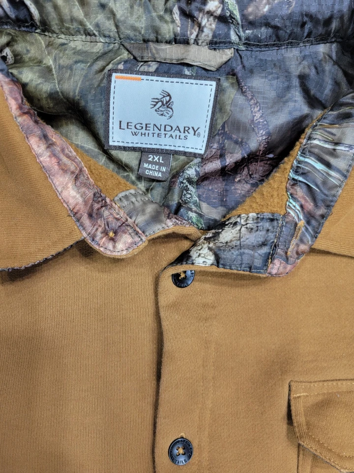 Legendary Whitetails Fleece Jacket Big Woods Shacket Men's 2XL - Image 2 of 4