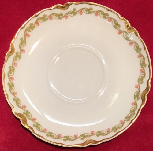 4 Piece Haviland China Set, Dinner Plate, Bread Plate, Saucer, And Cup (L6-6) - Picture 4 of 15