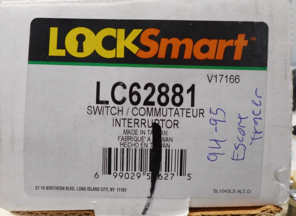 LOCKSMART IGNITION LOCK SWITCH COMMUATEUR INTERRUPTOR LC62881 - Image 2 of 4