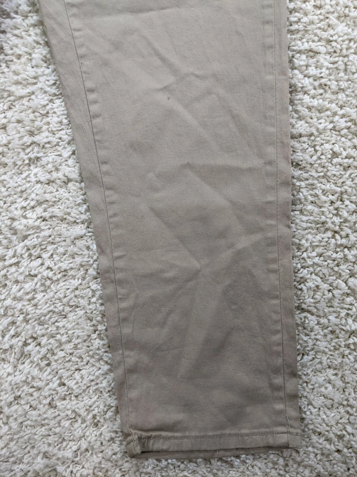 Out Jeans Womens Pants 22 Beige Plus Stretch Rhinestone Flat Front Mid Rise  - Image 4 of 4