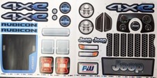 Power Wheels 3900-8481 Label Sticker Decals Jeep Wrangler Rubicon JL Blue