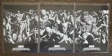 2007 Marvel Masterpieces ASHCAN BOX-TOPPERS Complete Set #1-3 Alex Ross