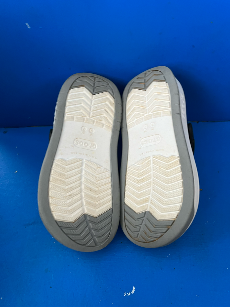 CROCS Crocband Full Force Clogs - Black/White Size 5 Men 7 Women