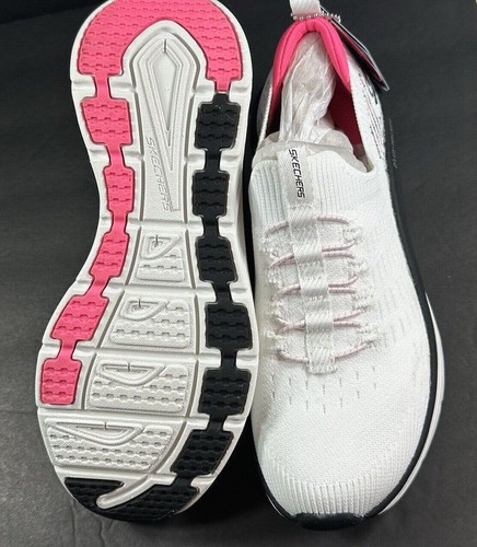 Skechers D'Lux Walker / STAR STUNNER / Womans / WHITE-BLACK-PINK / NIB/ Reg $95 - Picture 5 of 9