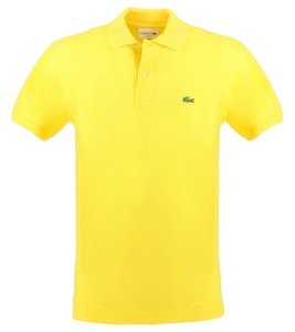 polo lacoste amarillo hombre