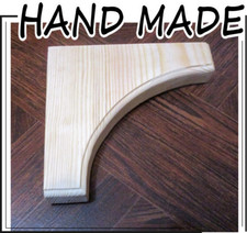 Eco Natural 26 mm thick Pine Wood Shelf Brackets Gallows  B2