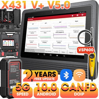 2024 LAUNCH X431 V+5.0 PRO Bidirectional OBD2 Diagnostic Scanner Tool Key Coding