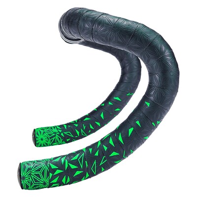 Supacaz Super Sticky Kush Star Fade Neon Green Bar Tape Grip Wrap - Brand Direct
