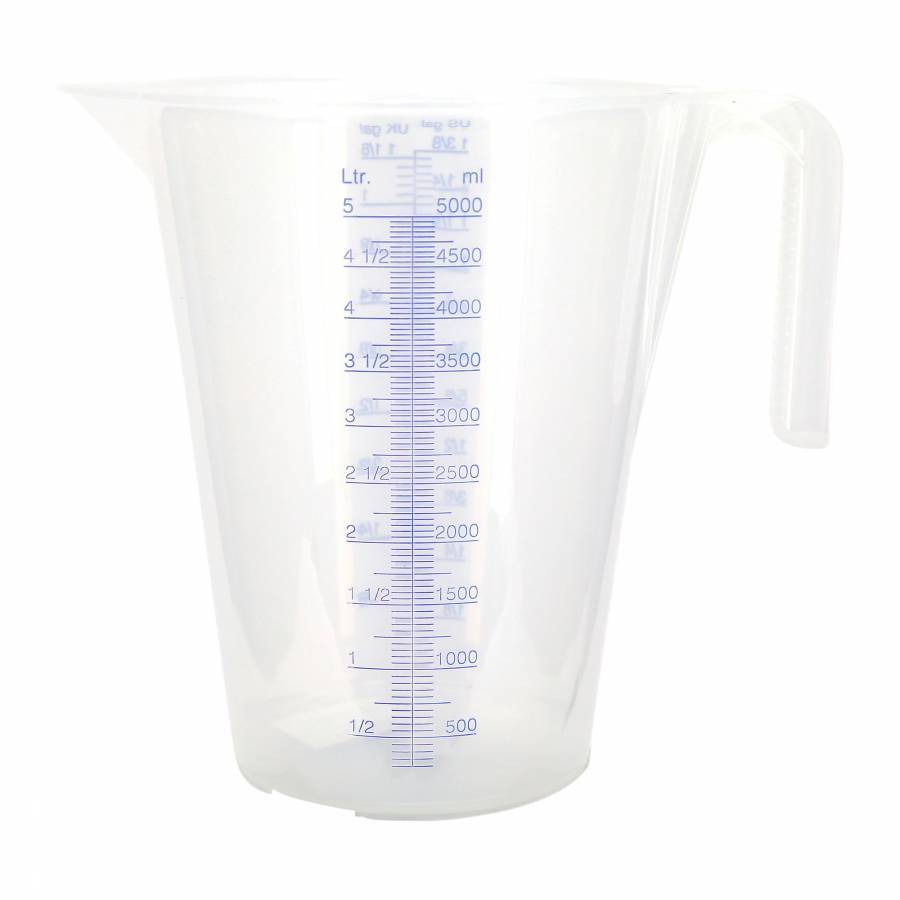 Broc doseur Pressol en polypropylène gradué 5L transparent pour atelier