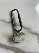 Vintage Authentic 1950s Cadillac Emblem Metal Key Chain Shield Logo Estate Piece