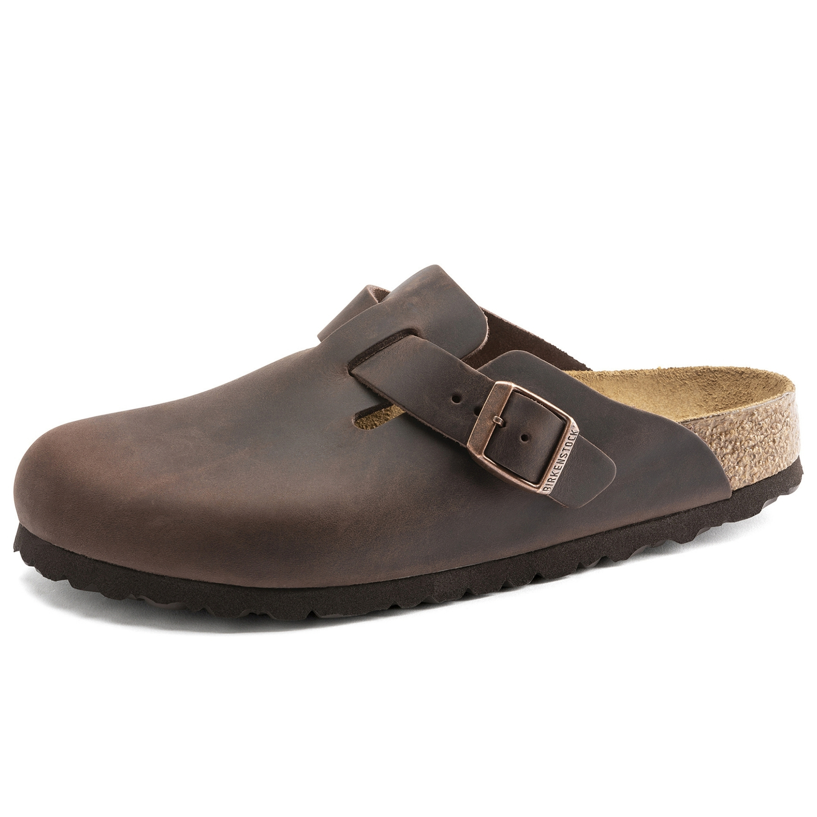 Scarpe Birkenstock Boston Pelle oliata Taglia 40 Cod 0860133 Marrone