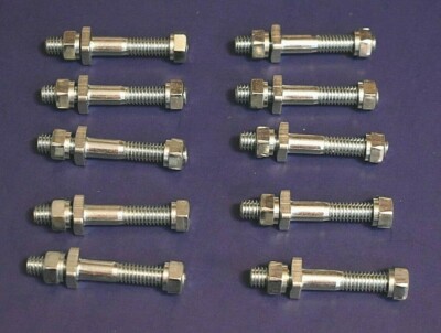 10 Top Post Battery 5/16''-18 Double Threaded Terminal Bolt For Add On Accessory 