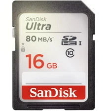 SanDisk 32GB Ultra UHS-I SDHC Memory Card up to 80MB/s