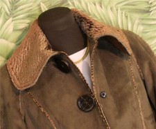Kenzie New Jacket Brown W/ Bronze Trim Large Button Polyester Women 4