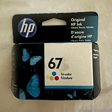 HP 67 Ink Cartridge - Tri-Color Genuine HP Cartridge Model 67 