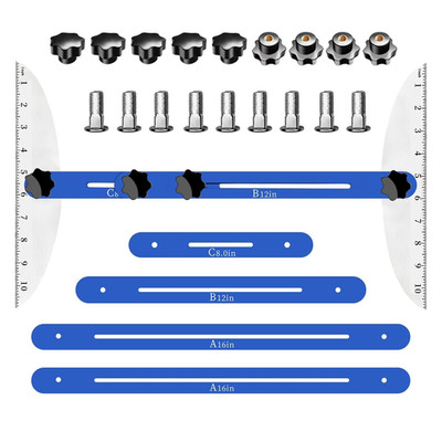 Stair Tread Template Tool - Adjustable Measuring Jig for Perfect Cuts