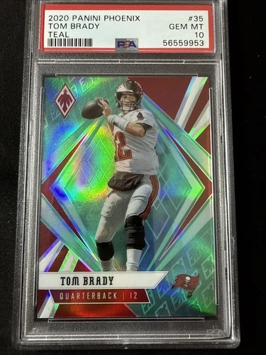 2020 Panini Phoenix Teal #35 Tom Brady Buccaneers 79/175 PSA 10 GEM MINT