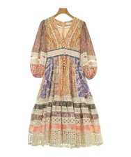 ZIMMERMANN Dresses BeigexPinkxBlueetc.(Patterned) OP(Approx. XS) 2200677080659