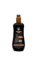 Australian Gold Spray Gel Sunscreen Instant Bronzer SPF 30 New 1 Cracked Lid