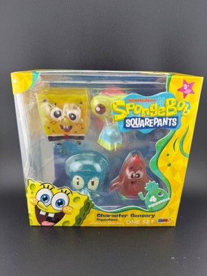 Nicklelodeon SpongeBob SquarePants Character Sensory 4 pack squishies RMS NIB