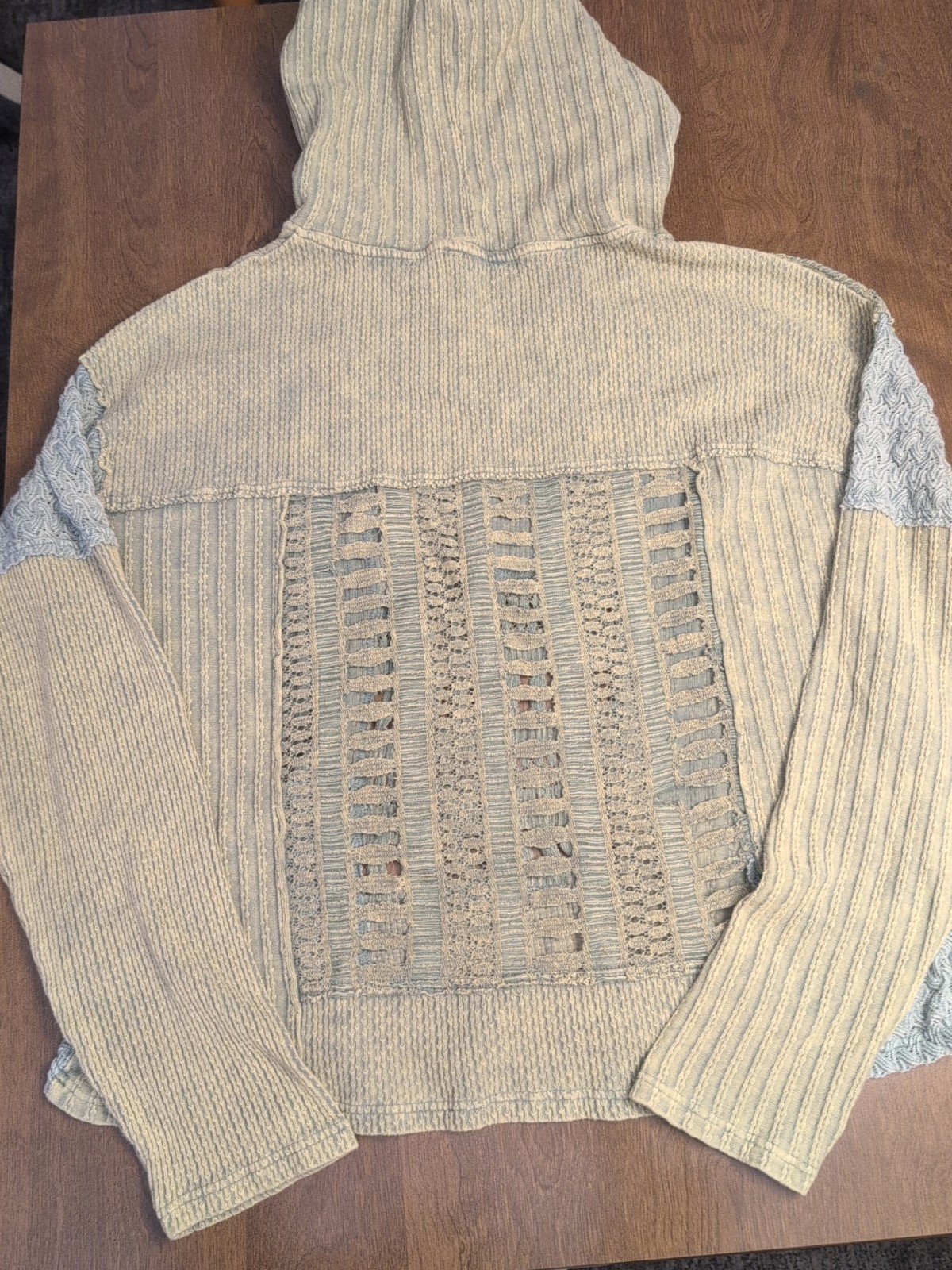 Oil & Hali Patchwork Multicolor Oversized Hoodie … - image 6