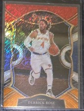 2020-21 Panini Select - Concourse Derrick Rose #16 Red, White & Orange Foil