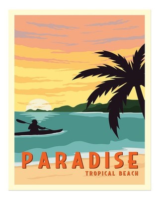Paradise Tropischer Strand Wandkunst F�r Heimdekoration Moderne Natur