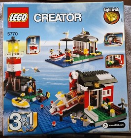 LEGO Creator Lighthouse Island 5770 Used Complete All Pieces, Box, Instructions