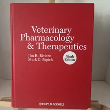 Veterinary Pharmacology & Therapeutics 9th Edition Riviere Papich Hardcover