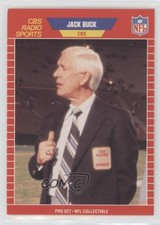 1989 Pro Set Announcers Jack Buck #11 0qx8