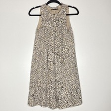 Banana Republic Sleeveless Animal Print Pintuck Shift Dress Women's Size 2