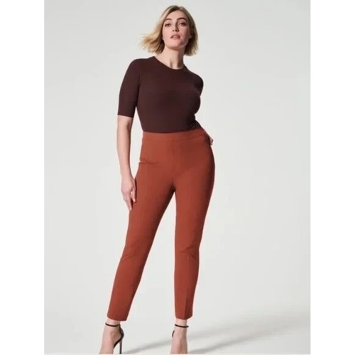Spanx On-The-Go Ankle Slim Straight Pants Bronze Glow Tall