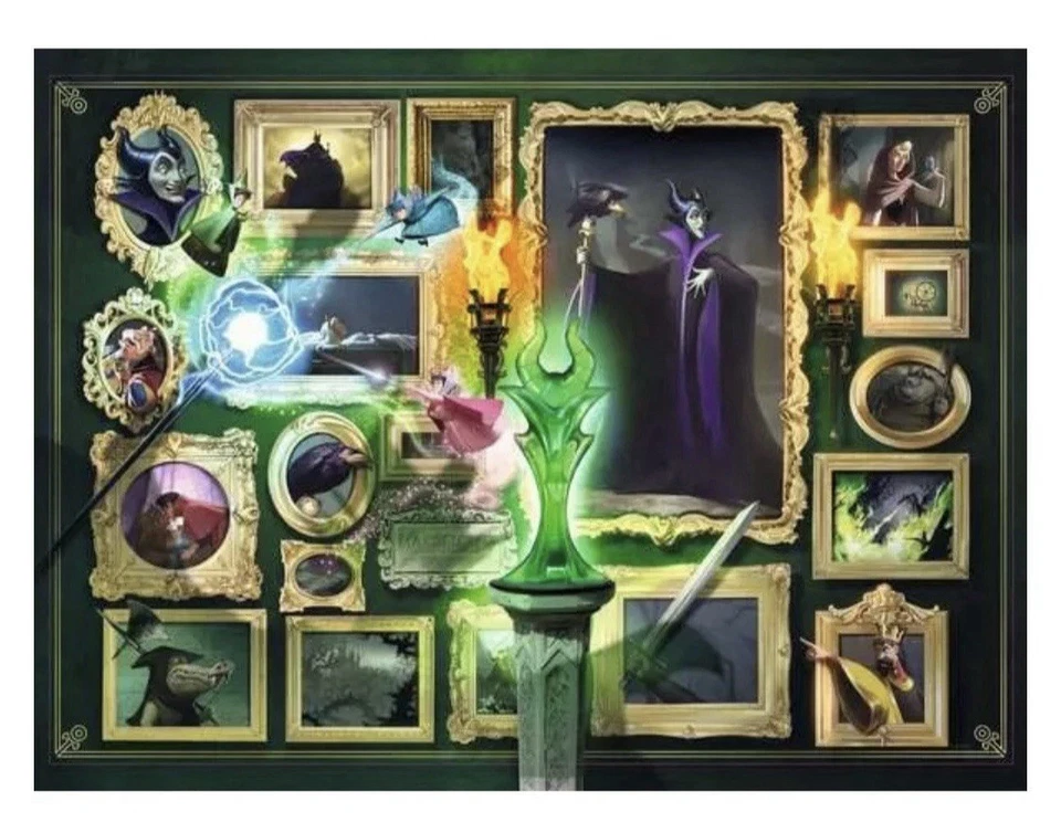 Ravensburger Disney VILLAINOUS Puzzles. All 3, MALEFICENT, EVIL QUEEN & URSULA! - Image 3 of 4