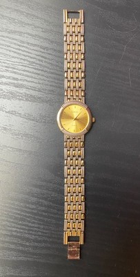 Vintage Gucci Two-Tone Quartz Watch Gold Dial Swiss Made Working #176582 9000 Se