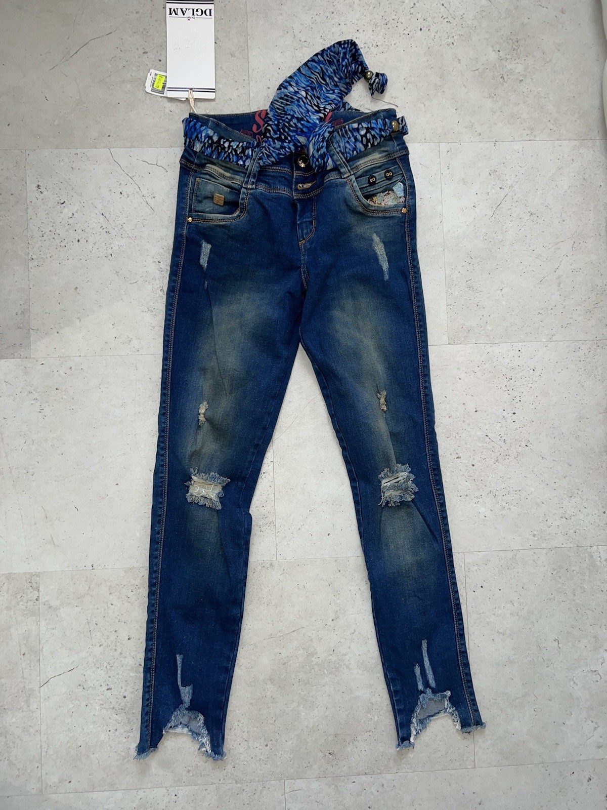 JEANS AJUSTADOS SÚPER MOLDEADORES CINTURA ALTA Levantamiento de Butt 100% Auténticos Colombianos 10uk