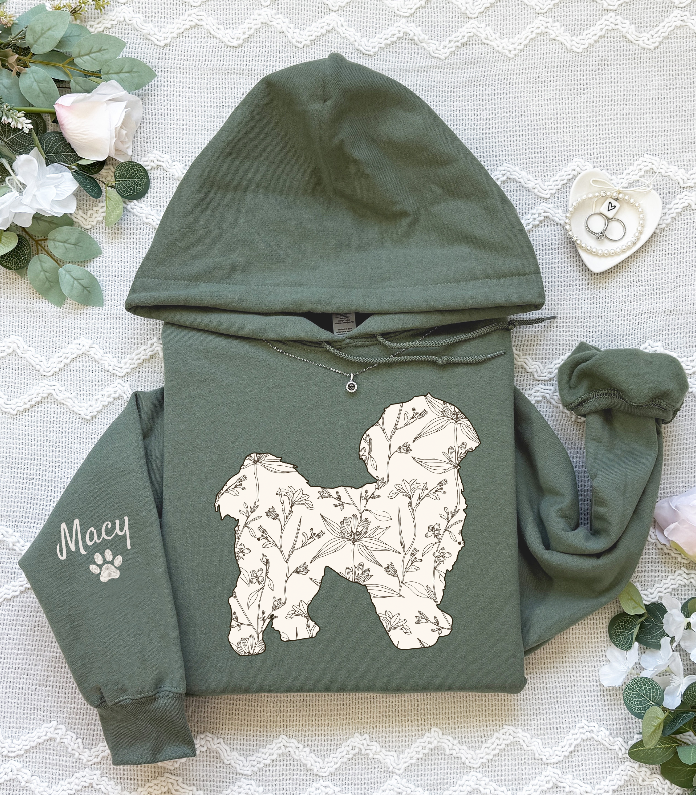 Custom Shih Tzu Dog Name Hoodie Gift